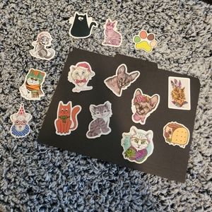 Cat (Mostly) & Dog Stickers Bundle Lot